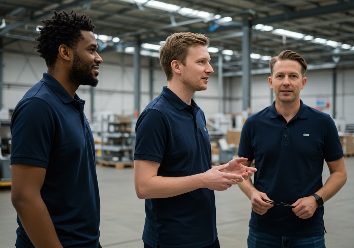 Two Nimbus Library founders in a minimalist office, showcasing the professional and versatile use of the library.